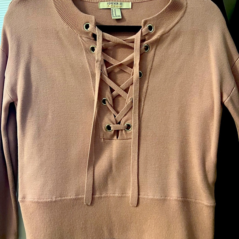 Forever21 deep v neck winter shirt